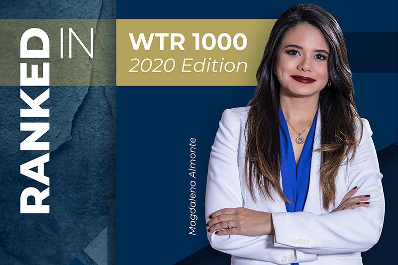 WTR 1000 edición 2020 reconoce a Magdalena Almonte como ¨Experta Recomendada¨ en Marcas